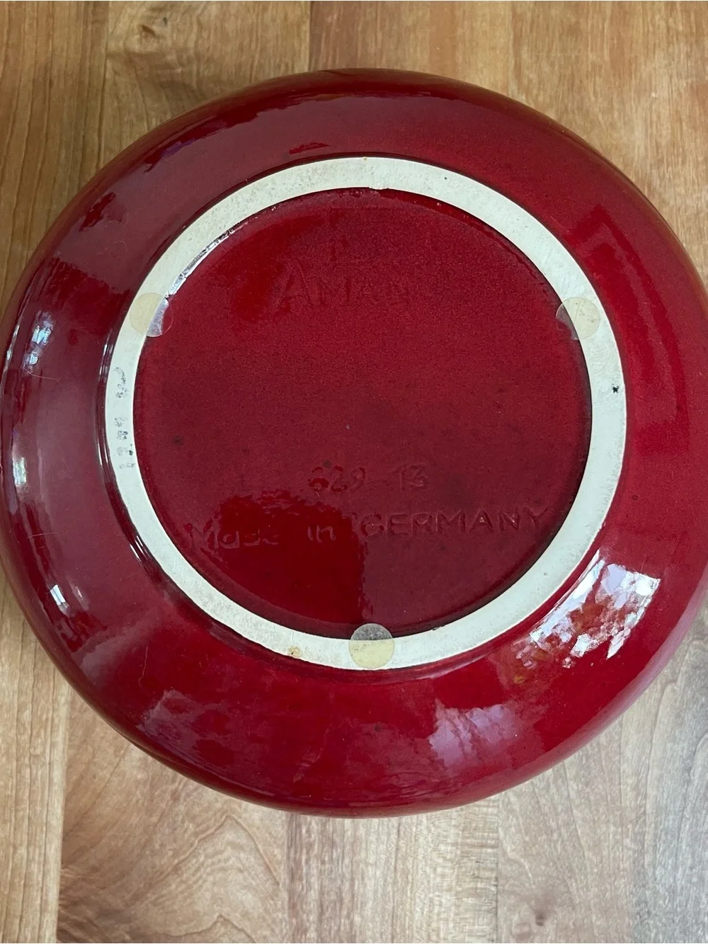 Vintage 70s Scheurich Amano Oxblood Red West German Pottery Vase # 629-13